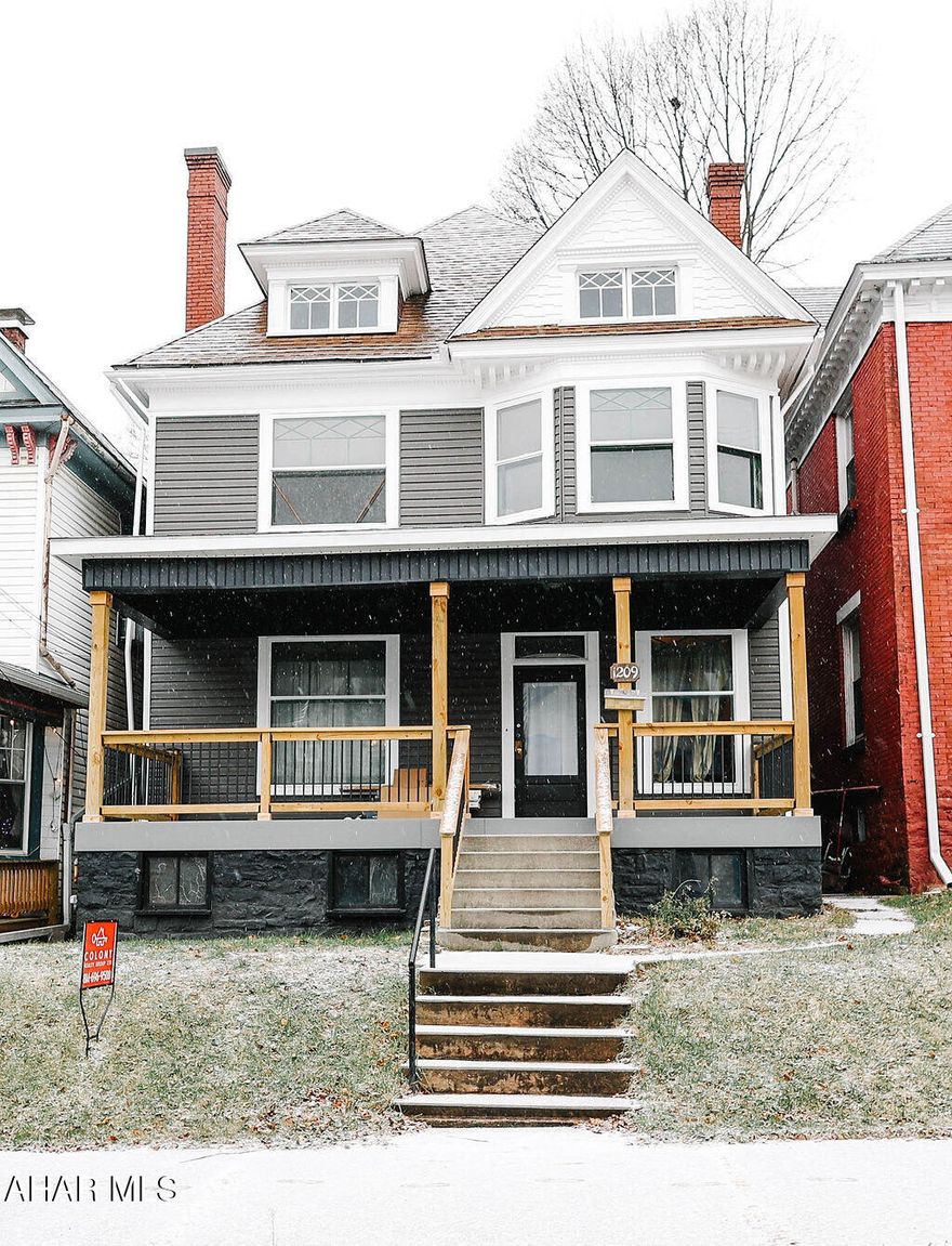 Spacious 6 bedroom 2.5 bath house for sale.  This house offers unique wood work. This home is freshly renovated with a brand new updated kitchen, bathrooms, laundry room, siding, front porch, receptacles, service/panel box and much more. Come check out what this beautiful house has to offer! The knob and tube wiring discovered in attic and basement has been updated. Being sold at this price AS IS.  Appraised Value $228,000. (See appraisal) No Seller Assist is being offered at this price. Parking is ON STREET ONLY.
