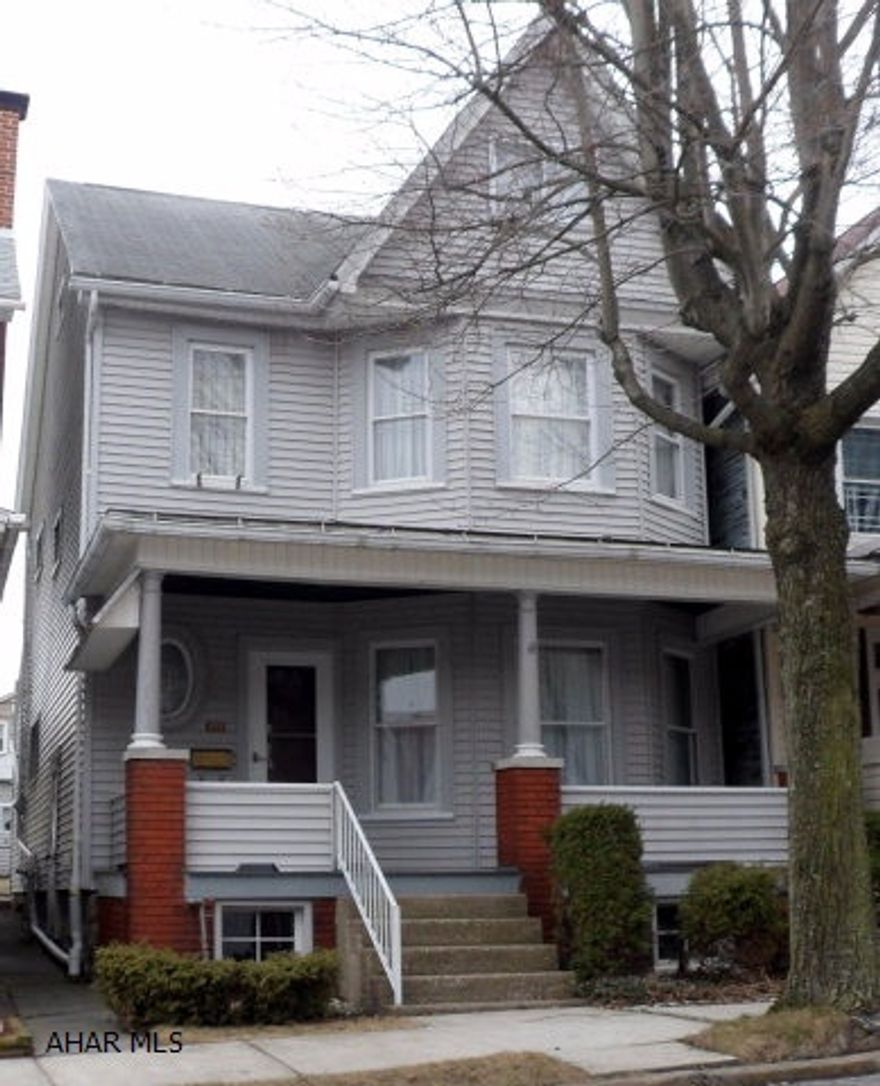 Charming and cozy 2 1/2 story with much character, 3 bedrooms, full bath, living room, formal dining room, eat-in kitchen with pantry cupboards, finished attic, full dry basement with  laundry hook-ups, covered front and back porch, fenced yard, 2-car garage with opener, water and electric. Some updates include: roof, vinyl siding, windows, breakers, funiture available...Great for the first time buyers! Seller will update electrical if sold at list price.