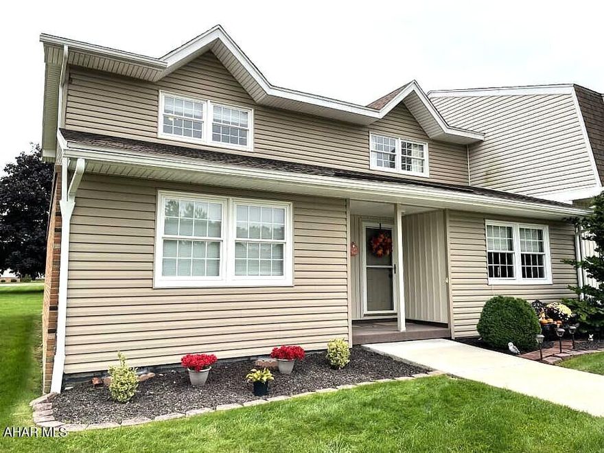 The owner of this beautiful 2-story townhouse invites you to view this lovely property. It features two restful bedrooms and two bathrooms. Home buyers will appreciate the nearby Duncansville Memorial Park, perfect for entertaining friends or family. Anyone who enjoys the outdoors will love the lengthy walking path along a scenic nearby trout stream. This home also has extra storage in the enclosed back porch. This exceptional home is priced for a quick sale.