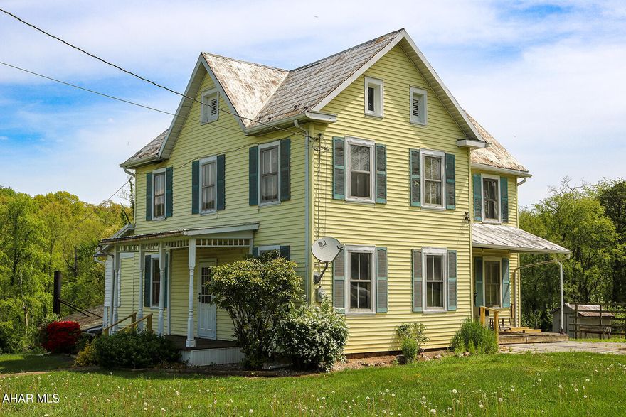 Ready to buy real estate of your own?  Look no further!  Large living areas including kitchen, living room and dining room. 3 spacious bedrooms and 1 full bath upstairs. Nice side deck to enjoy the sunshine and beautiful views! Large workshop.  Great garden space all situated on 1.35 ac. Lots of parking.  Minutes away from downtown Bedford attractions.  Walking distance to Bedford Sportsman Club. Make this gem yours today!