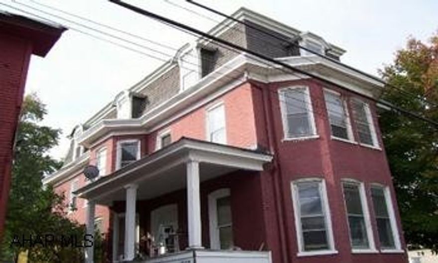 Solid brick triplex that is Hud & City approved. Good mechanics, All three apartments are currently rented, detached garage for extra income $90/month also additional parking. 2 one bedrooms & 1 two bedroom apt.