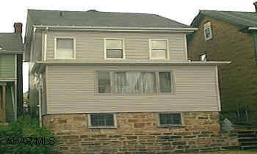 2 BR, 2.5 BA, 1st floor Laundry and Bath, attic could be 3rd Bedroom, Newer windows. Vinyl Siding, First Floor Laundry and 1/2 Bath, Attic could be 3rd Bedroom, Newer Windows.  Closed Front Porch and Closed Back Porch to Basement,- "AS IS" - SELLER IS EXEMPT FROM DISCLOSURE>Property can be viewed on ebay.