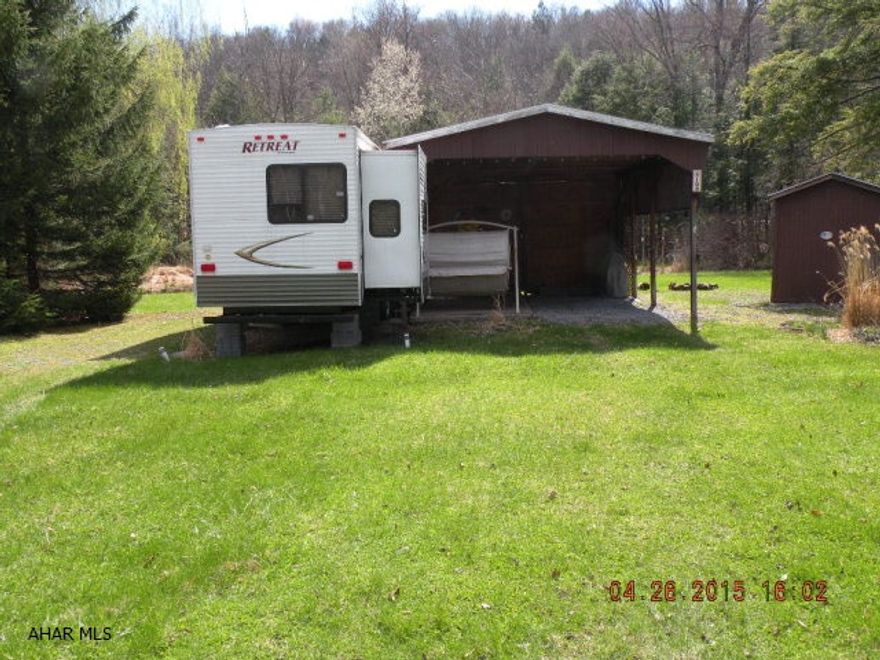 Don't miss this one! Quality plus!!! 40' Keystone park model in Glendale Yearound. Central Air. Stream in your backyard that goes to a great pond.Minutes from Prince Gallitzin Park & State game lands