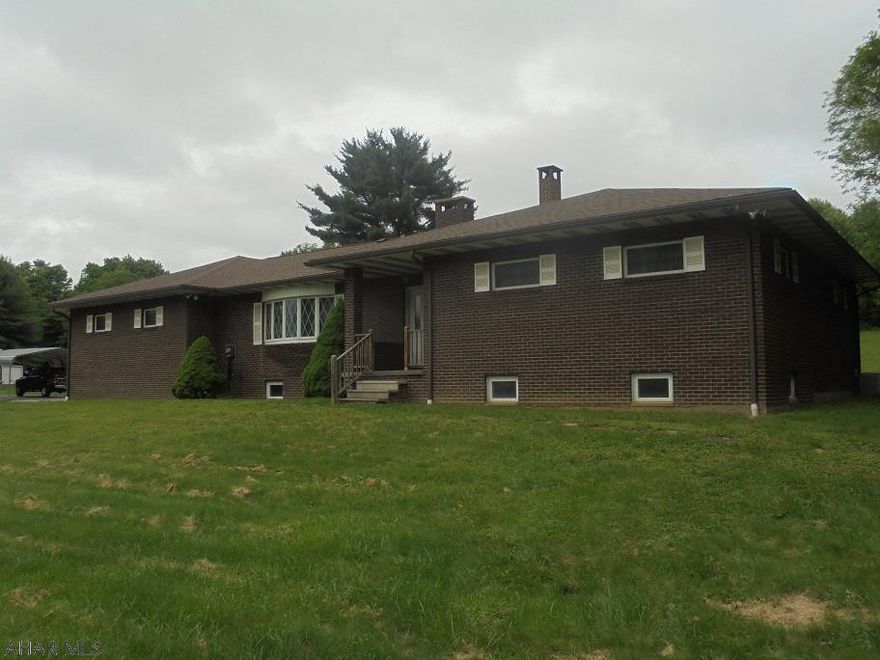 Blacklick Twp- Well Maintained 3 BR, 3 bath home on 1.77 acres. Kitchen has Oak cabinets & island. Custom Oak built in wall cabinet Large LR with stone-propane fireplace. Lower level has a FR with 2nd stone fireplace, kitchenette & separate area for a game room.  Central air.  2 car garage. 1st floor spa room & bath.  New roof  September 2017.  A Must see!  Taxes will be lower as it is being divided from a larger parcel.