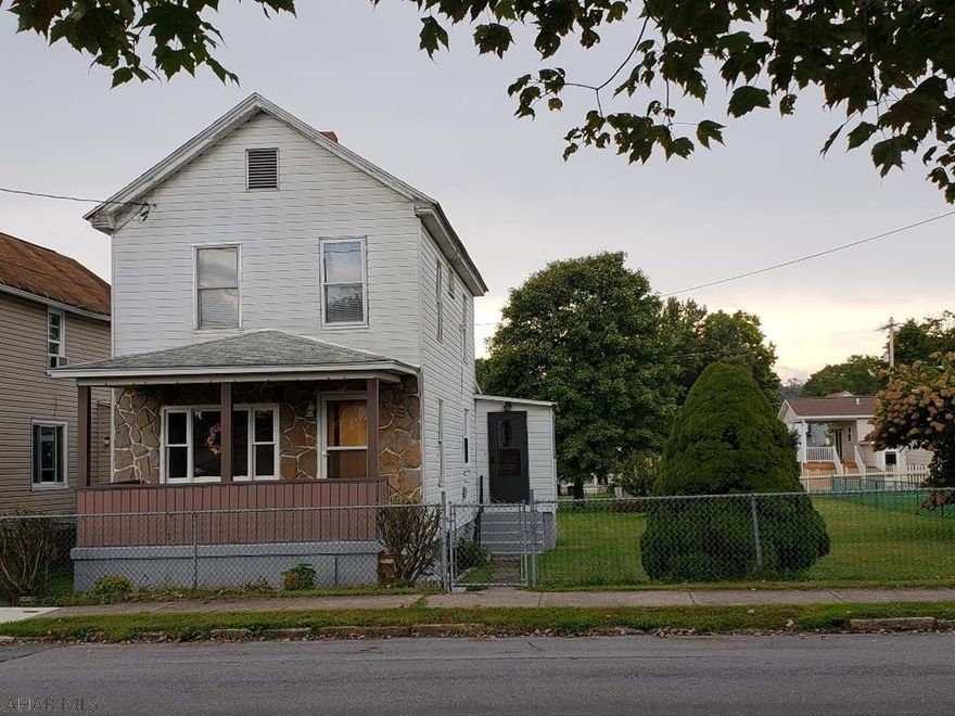 Great starter home or home for investor.  Nice spacious fenced yard, just updated electric + new sewer lines to the street.  2-bedrooms + bonus room on 2nd floor & updated bath.  J-450