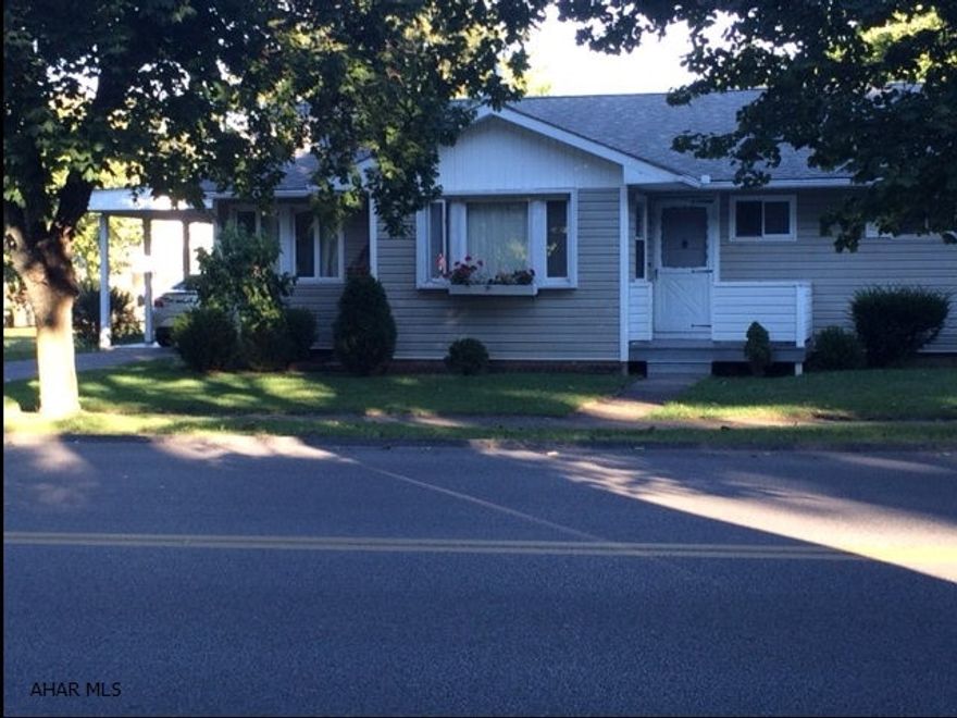 HOLLIDAYSBURG BORO RANCH - DRASTIC PRICE ADJUSTMENT! Sweet and convenient one story living near Presbyterian Home and historic Jackson Inn! Walk to town or awesome playground, museum, and concerts at Canal Basin Park just 2 block away. Great starter or retirement home. 3 bed 1.5 bath.  Newer roof, siding, windows and brand new 1/2 bath off master. Covered patio connects to carport for cool outdoor relaxing, playing or entertaining space. 2 sheds, level yard is easy to maintain.