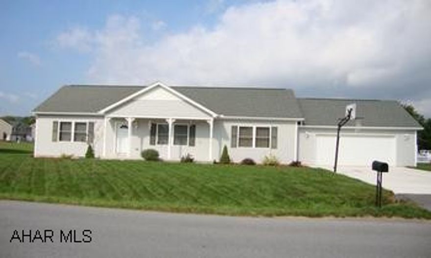 Almost new ranch on a corner lot with loads of storage. Open floor plan, 3 BR, 2 BA, oak kitchen w/island, all appliances included, C/A, energy efficient heat pump. 2 car garage. Flood insurance is only $350/yr.