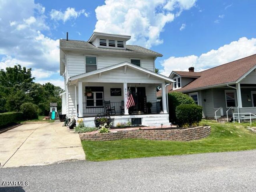 Parcel 1.10-10 29 617 East 1st Avenue is included in this sale. This two and a half story home in Altoona's East End area is a true gem, blending classic charm with modern amenities, providing a comfortable and inviting living space.  Upon entering the home, you'll be greeted by a spacious foyer that leads to the main living areas. The interior boasts a harmonious blend of modern updates and preserved original features, providing a unique and welcoming ambiance.  The well-appointed kitchen is a highlight of the home, featuring an island , newer  appliances, and ample cabinet space. It's a chef's delight, perfect for preparing delicious meals for family and guests. The adjacent dining area is spacious and can accommodate gatherings of various sizes. The home offers three bedrooms on the second floor, each boasting generous space, plush carpets, and new light fixtures.
The backyard is large, featuring a well-maintained lawn and a firepit  area perfect for outdoor entertaining. There's plenty of room for gardening, recreational activities, and creating memorable moments with friends and family.