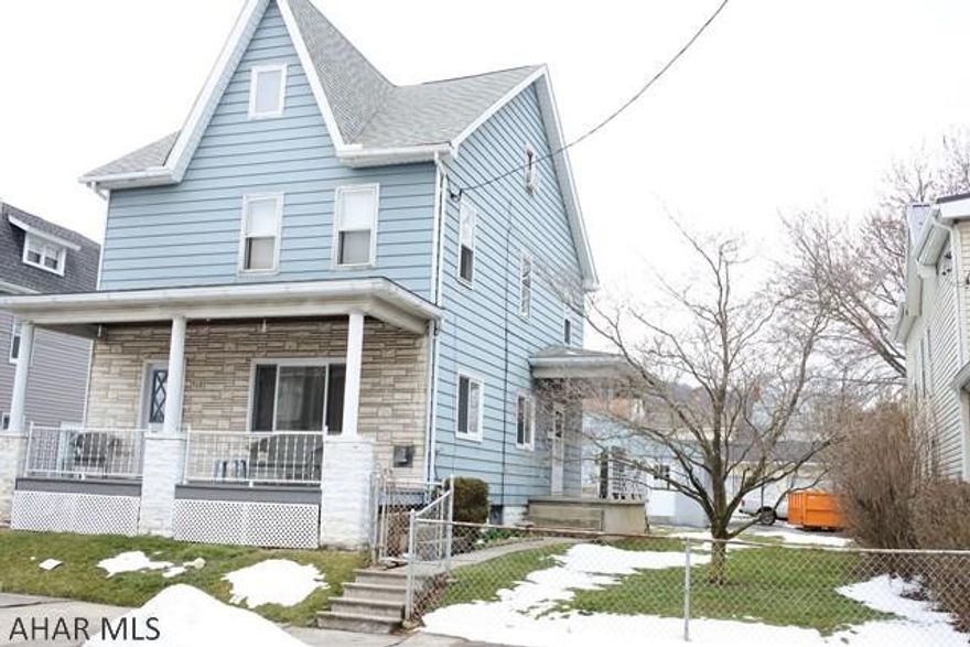 Well maintained 2.5 story with a double lot and BIG garage.  3-4 bedrooms, 2 bathrooms, furnace, central air, and hot water heater are only 3 years old.  Bright, sunny kitchen all appliances stay...including the washer and dryer.  Move right in!!!