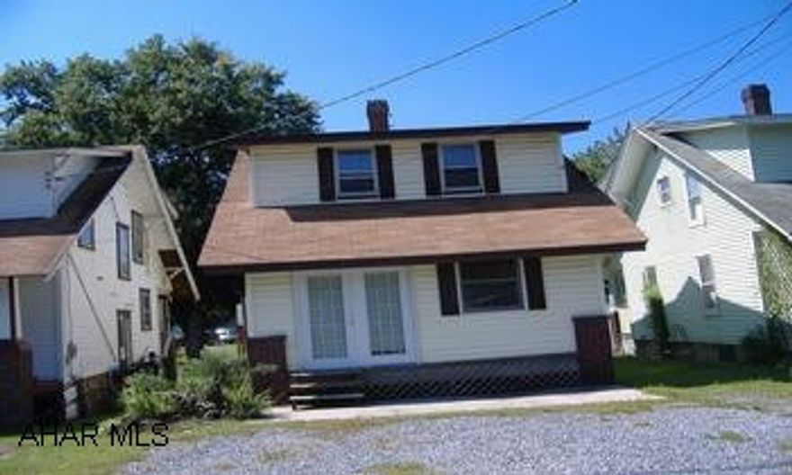 CLAYSBURG ON BEDFORD STREET GOING SOUTH   PAST THE POST OFFICE...LOOK TO THE RIGHT FOR A SIGN MAINLINE ALLEY...TURN RIGHT ...CROSS TRACKS ...SECOND HOUSE ON THE LEFT..... CHARMING... 2 STORY...2 BEDROOM....KITCHEN...LIVINGROOM...BONUS ROOM