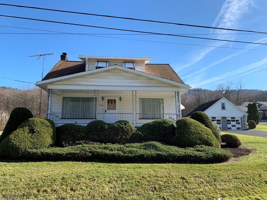 Well-maintained 3 bedroom, 1.5 bath situated on almost an acre in Imler. First floor master bedroom. Detached 2 car garage with several out buildings that were formerly used as a guest house, chicken coop & pool building. Nice flat yard. Conveniently located near I-99 and the Claysburg Sheetz Distribution Center.