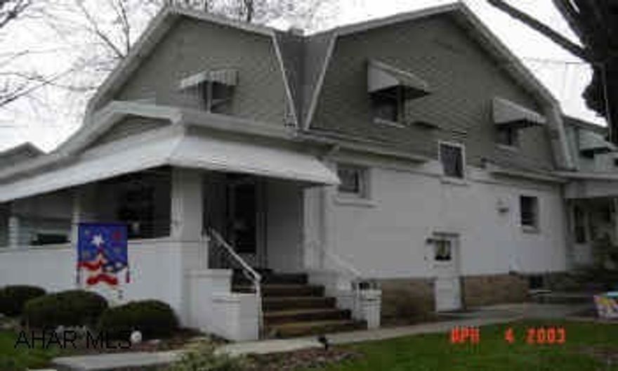 Large 4-5BR home with 1st floor large family room and 1st floor laundry, ceramic tile floors. Additional kitchen in basement, above ground pool.   Must see inside.