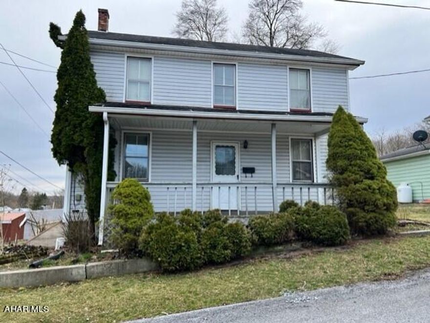 Two story home in Everett Borough.  Three bedroom, 1 full bath with eat in kitchen.  There is a older singlewide trailer on the property.  Transferrable home warranty in place.