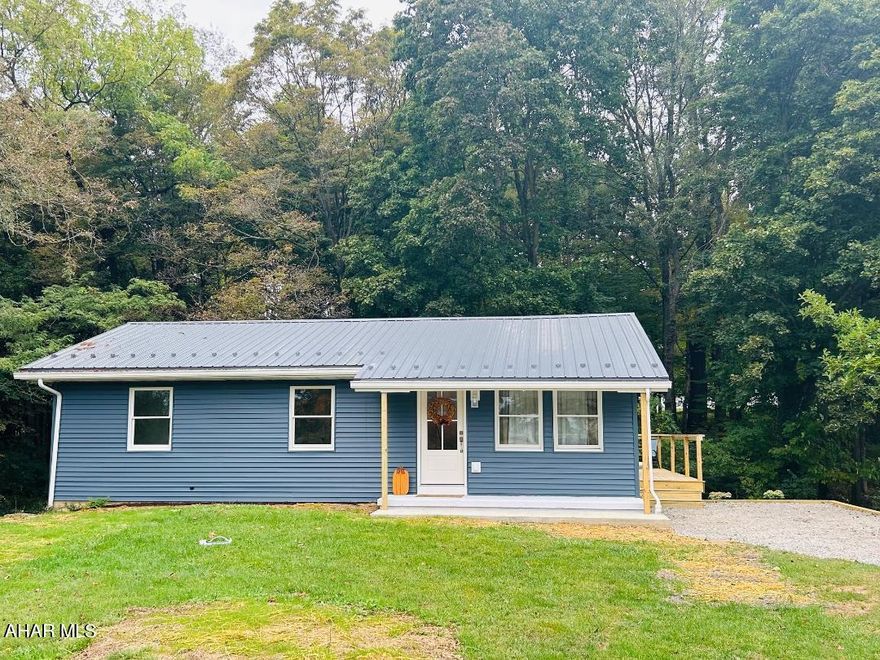 Completely remodeled 3-bedroom ranch on a 1-acre level lot. Newer metal roof, new siding all new drywall, updated electric, new kitchen, new wrap around back and side deck, new water line and a large basement ready to complete. This beautiful home is ready to move in to make your family memories.