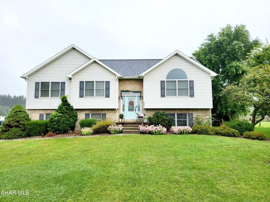 Beautiful three-bedroom three bath home in Woodland Terrace, Hollidaysburg School District. The main floor offers a beautiful living room, vaulted ceilings with plenty of natural sunlight, remodeled kitchen with a breakfast bar, a built-in desk, a large pantry, and opens to the dining room. Off the dining room are French doors leading to the covered deck. Completing the main floor is a full remodeled bathroom, two bedrooms, and a master suite with double closets and a private full bathroom. The partially finished lower level offers a full bathroom, laundry room, and recreation room perfect for entertaining, an office, or a hobby room. A newly landscaped exterior with a pool completes the outdoor space. Call today for your showing.