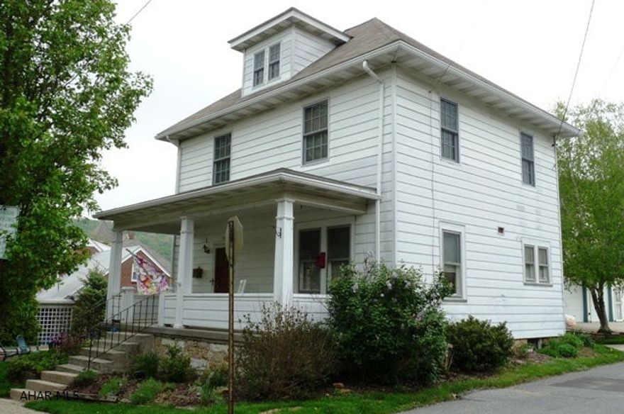 Well kept Two and half story with 4 bedrooms and 1.75 bath home with 2 car detached garage. Many updates including gas furnace and central AC. Charming interior, kitchen, bathrooms, 2nd level laundry, beautiful master suite, unique 3rd Bedroom/retreat and living Room with wood burning fireplace. Great location just blocks from town , library and schools.