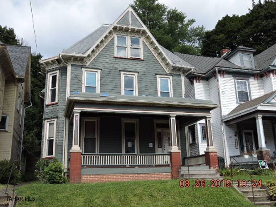 Wonderful old home with many original amenities.  Needs lots of TLC.  Possible mold & freeze damage.