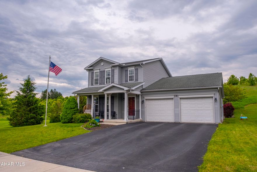 Welcome to refined living in the desirable Harvest Glen neighborhood! This meticulously maintained 3-bedroom, 4-bath home offers an exceptional blend of elegance and modern convenience. Enjoy the ease of a first-floor primary suite and main-level laundry, complemented by an open-concept layout ideal for everyday living and entertaining. The gourmet kitchen flows seamlessly into a warm living area, complete with a cozy gas fireplace.
The stunning sunroom, equipped with surround sound, provides a bright, immersive space. A fully finished basement with a half bath offers versatile space for recreation or relaxation. Outside, the professionally landscaped corner lot features a private patio and deck, ideal for outdoor enjoyment.
With a two-car garage and Park Home security system, this home combines luxury with peace of mind. Located minutes from Hollidaysburg schools, shops, and dining, this move-in-ready home is a must-see. Schedule your showing today and discover the Harvest Glen lifestyle!