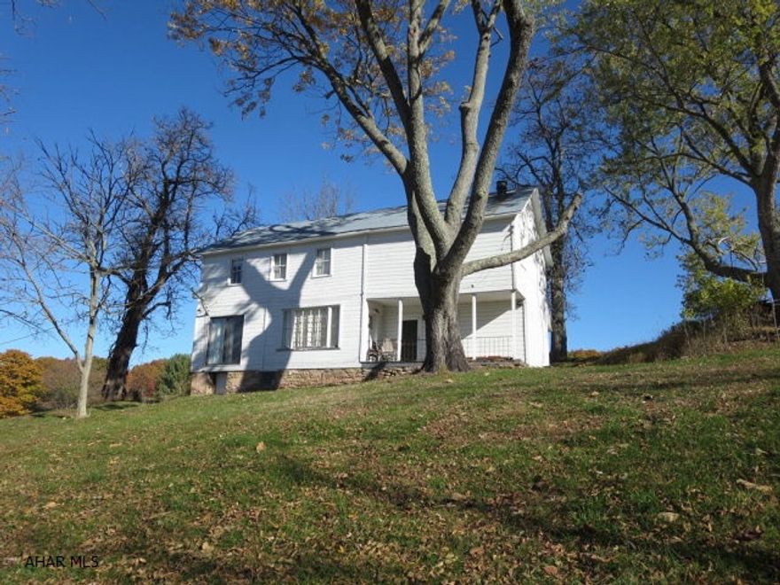 It's all about the land and it adjoins State Game Lands. Nature, views, trees, fields - it has it ALL. Two story farm house that needs work has water and septic. Own a beautiful piece of Bedford County.
