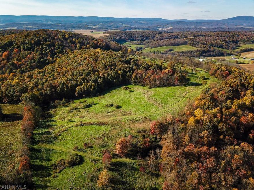Mix of rolling hills and open ground.  Would make an excellent building site, recreational site, or ground for horses.
