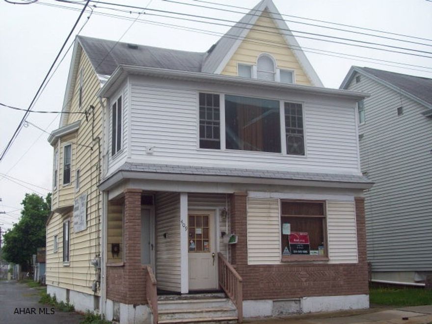 Nice 3-unit property in Juniata.  First floor front was previously a beauty shop - currently used as storage.  No equipment.  Tenants pay electric.  Second floor has an enclosed porch and possibility of 2 bedrooms.  Possible finished attic.  Would need variance to use first floor as commercial.
