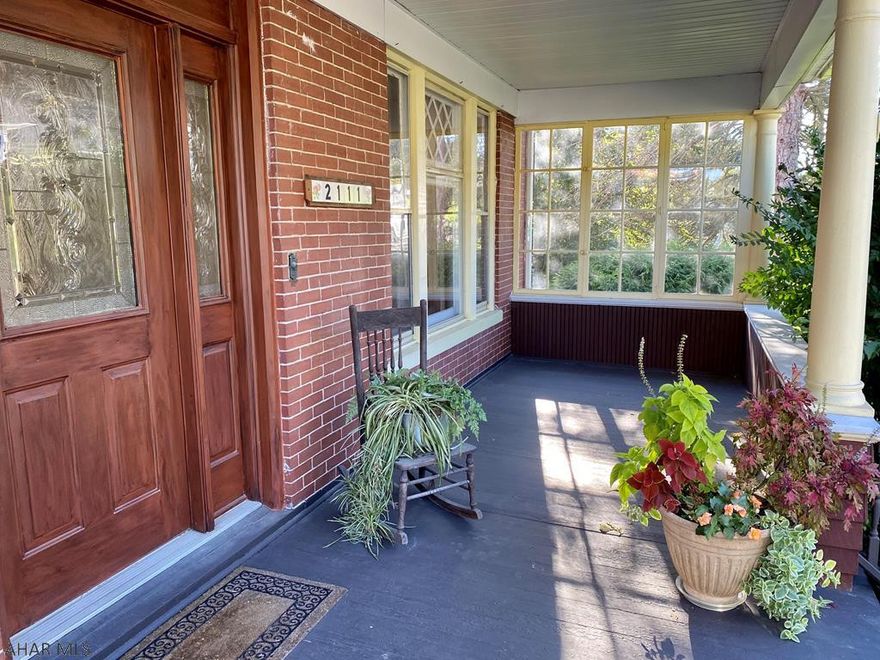 Welcome Home to this beautiful two story brick home in the heart of Warrors Mark.  This home is centrally located in the quaint village of Warriors Mark with the convenience of a short commute to State College, Altoona, and Huntingdon.  Spacious rooms with hardwood flooring, original woodwork throughout and original pocket doors add character to this charming home.   Step outside and enjoy the outdoors.  You can be self sufficient with the garden to grow your own vegetables, and the cutest chicken coop to raise your own chickens, then relax under the pergola in the beautiful landscaped sitting area.  There is a carriage house garage  for parking a vehicle, use as a barn, or storage with a second floor for storage as well.  All the mechanical components have been updated with new furnace, w