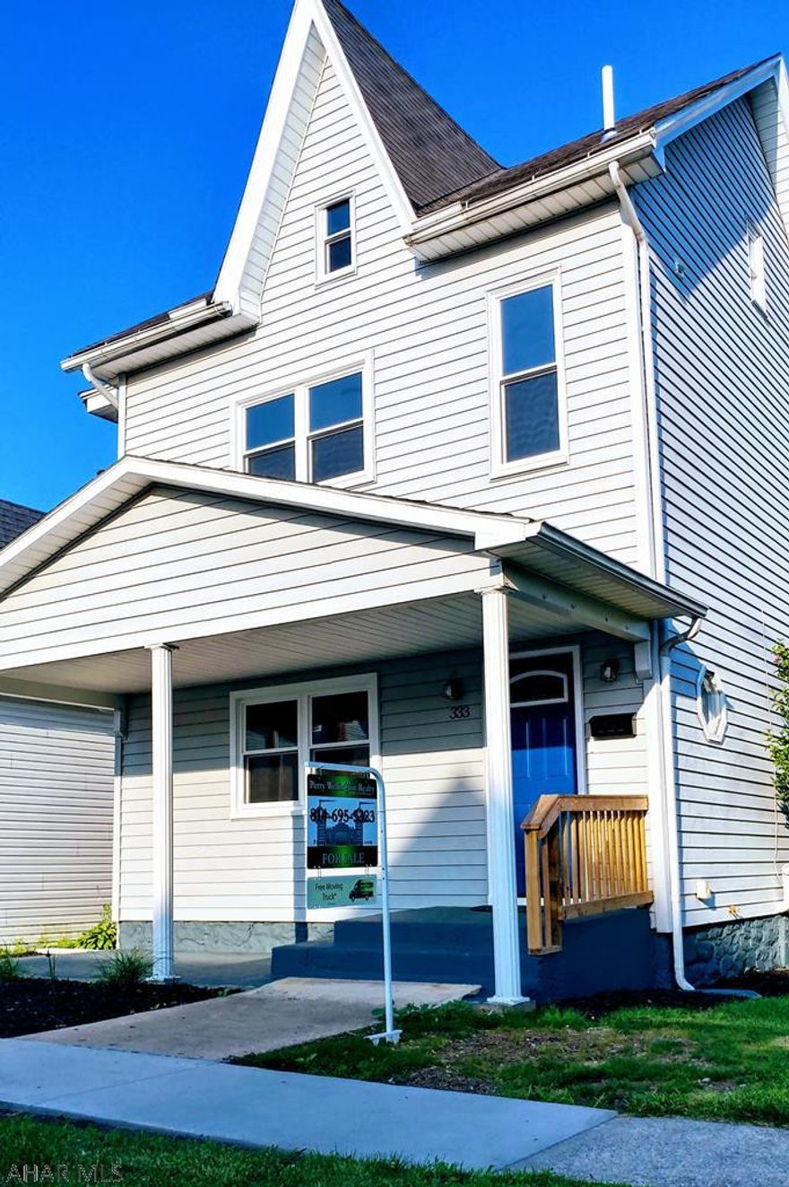 This is your opportunity to own a fully renovated 4 Bedroom home in the heart of Bellwood Boro.  This home is 1 block from the Bellwood Antis School District and within walking distance to Main Street shops, restaurants and the community park, pool and baseball fields. You will not find a better neighborhood to raise your children.  Call your agent today and schedule a private tour, this home will not last long..!