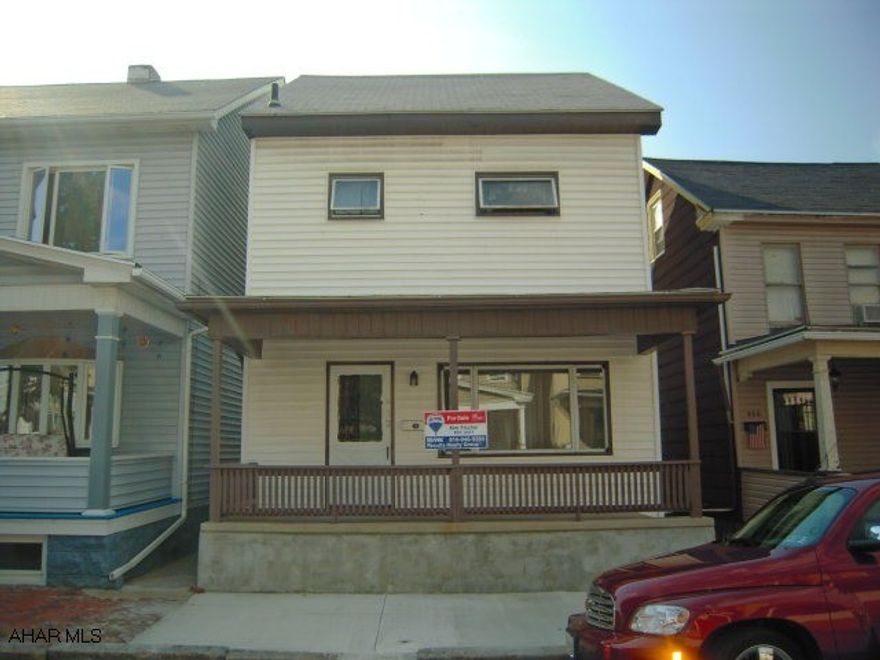 Newly renovated with new countertops, laminate flooring & carpeting, walk up attic with heat makes 4th bedroom or bonus room.  Vinyl siding, thermopane windows, newer roof, off street parking, nice backyard with deck & patio area.
