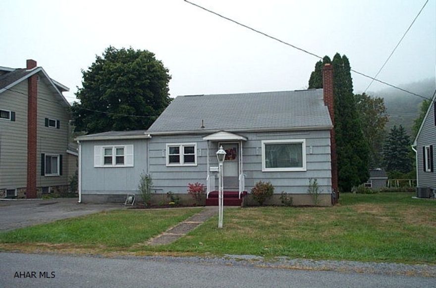 Spacious Cape Cod on 60 x 168 lot. 2 Bedrooms and full bath on main level with half bath and 3rd bedroom on 2nd level. Dining Room, off kitchen and living room w/fireplace.