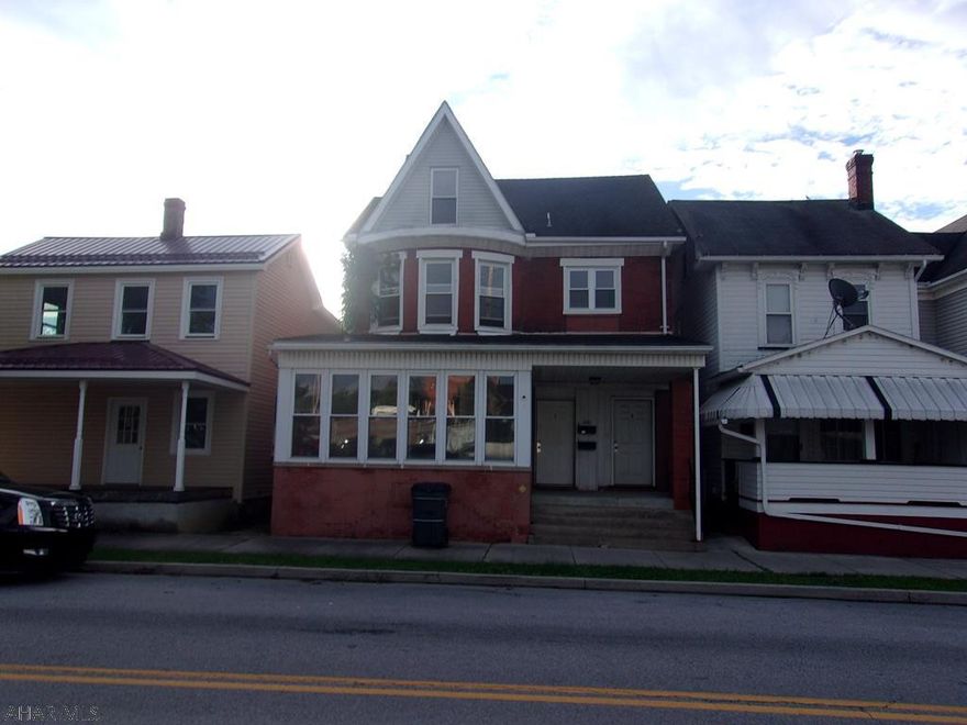 A good cleaning with elbow grease & fresh interior paint make this an attractive investment property with all separate utilities!  2 unit property with a fenced in and off-street parking.  Property has been completely rehabbed by the Altoona Housing Authority within the last 25 years to include furnace, roof, windows, plumbing, and wiring.  Property is being sold As is, and appliances are being sold as is, where is.  Buyer is responsible for paying full 2% transfer tax.