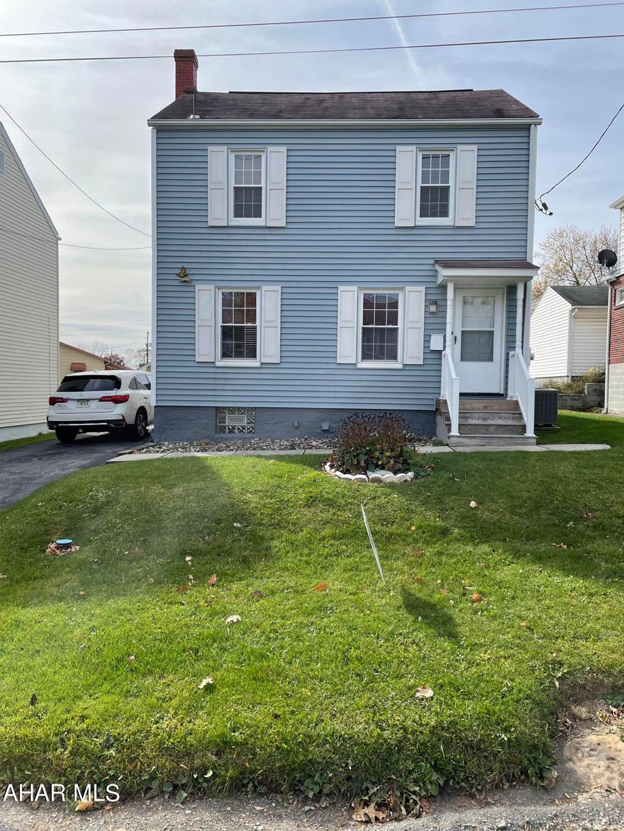 Adorable 2 Bedroom 1 Bathroom home centrally located in Altoona. Home features nice size living room and bedroom with lots of closet space. Smaller finished family room in the basement. Perfect covered backyard patio great for summer nights. One car garage and a deeded shared driveway.