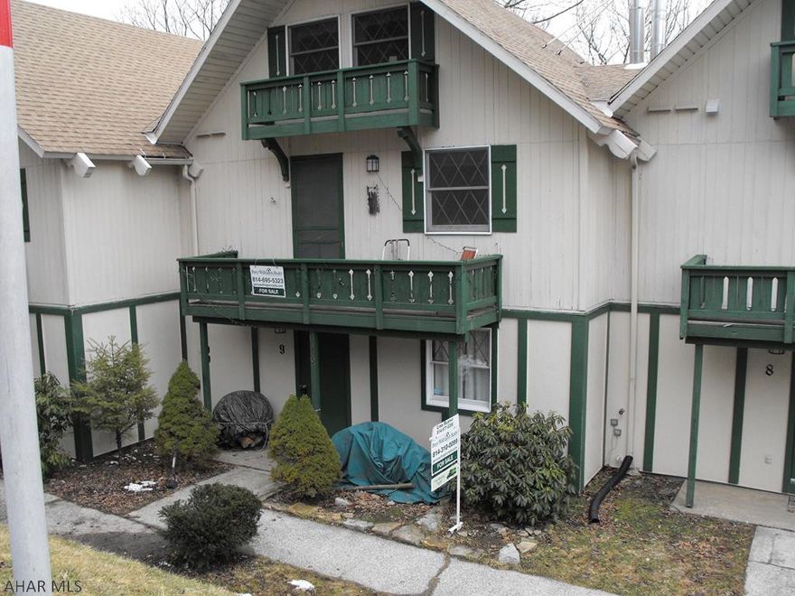 Great investment! Turnkey 1st floor Condo unit that remind you of a Swiss chalet! Enjoy skiing in the beautiful Blue Knob wooded community with low HOA that offers use of Tennis Courts, Swimming Pool, Clubhouse. Hiking, golf and biking are some of the other outdoor activities here. Easy access to ski trails; Condo is a Ski-out to a groomed cross-country trail Efficient design with pleasing to the eye appointments. Sleeps 5 as there is a Pull-out sofa in the Living Room. Plenty of parking in the HOA maintained parking area. Call today for a private Showing.