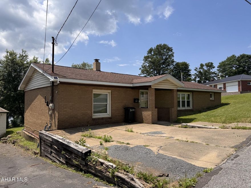 3 BR, 1 bath brick ranch home on corner level lot.  Home features eat in kitchen, spacious LR & FR, laundry & storage area.  Oil, hot water BB heat.  Large rear deck for entertaining or just relaxing.  Off street parking.