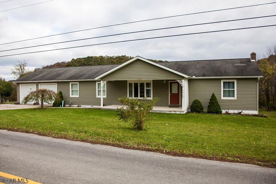 A newer ranch style home in a country setting built in 2006. This is a meticulously maintained home that is move-in ready and includes all major appliances as listed. It has 3 bedrooms, 2 full bathrooms, separate laundry room and a large kitchen area with an integral eating space as well as a separate dining room. The master bath includes a walk in closet. Skylights in the kitchen and main bath. A large unfinished basement with an outside entrance lends itself to many possibilities for increased living space. A flat 1/2 acre plus yard with a large storage shed is maintenance friendly. An attached two car garage  and a poured concrete driveway add to the ease of maintenance. This would be a great house for a family or retired couple wanting their own place with minimal maintenance.