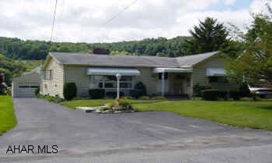 IMMACULATE RANCHER IN ELDORADO. HOLLIDAYSBURG SCHOOL DISTRICT. BUILT-IN CUPBOARDS IN DR, BRICK FP IN LR., EAT-IN KITCHEN PLUS BREAKFAST BAR, PARTIALLY FINISHED BASEMENT, WORKSHOP ROOM, 1.5 CAR GARAGE, LAUNDRY CHUTE, FURNACE, HW TANK, & ROOF DONE IN 90'S. ATTIC FOR STORAGE.