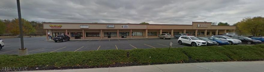 1,980 square feet of office/retail space in the Logan Plaza along with Hungry Howie's and beside the Beale Avenue Sheetz.