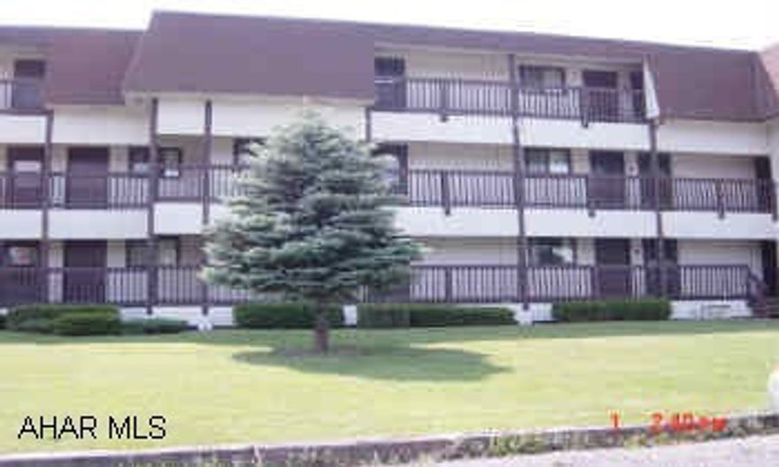 Second floor condo - ceramic tile throughout except bedrooms - bed to be exchanged and choice of bunk beds or double in 2nd bedroom. End unit - extra window - Assoc. Dues $175 per month covers exterior maintenance, use of pools, tennis & jacuzzi.