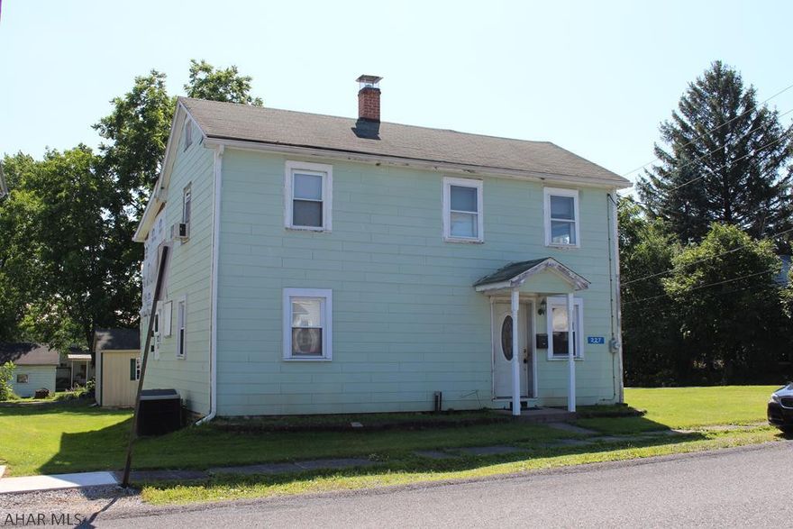 This large 4 bedroom home on a corner lot it priced to sell!  The property has the potential for business use as well.  There is an office on the main level with a separate exterior door. An additional room on the first floor could be used as a 4th bedroom or additional office space.  There is a half bath next to these to rooms.  There is a spacious kitchen with included appliances and living room.  Upstairs you will find 3 additional bedrooms and a full bath with washer and dryer hookups.  The home also features central air and central vac!  There is a 14'x28' shed with electricity that is negotiable.