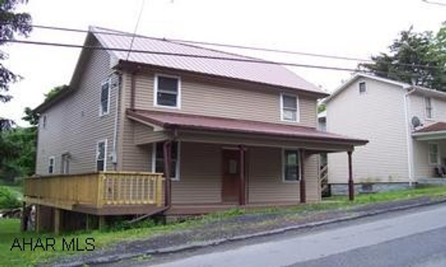 Owner will do a  Seller's assist up to $4000!! This newly 2002 renovated home features a Large-Open, Eat-in kitchen with Hickory Cabinets, Full bath on main floor with marble flooring, 2nd floor Master Suite with master walk-in close and master bath, lg. corner shower with a seperate whirlpool bath. For your convenience 2nd foor laundry facilities. Unfinished basement could easily be finished for a added family room with and outside entrance and wood stove. Offering 3 types of heating, Oil Forced Air, Electric baseboard and a wood stove. Private alley for off-street parking. New thermopane windows, vinyl siding and metal roof and a wrap around porch.  Nice back yard and a shed. Call Vickie for more details 814-285-2241.