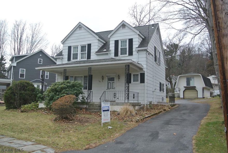 A solid home in a great neighborhood.  This Cape cod style home has great mechanics, nice sized rooms, and many updated features.   This home has a detached garage with a full workshop space above, a finished heated basement, a spacious lot, and a private drive..   Just a few cosmetic updates and you will gain some great value!  Call for an appt.