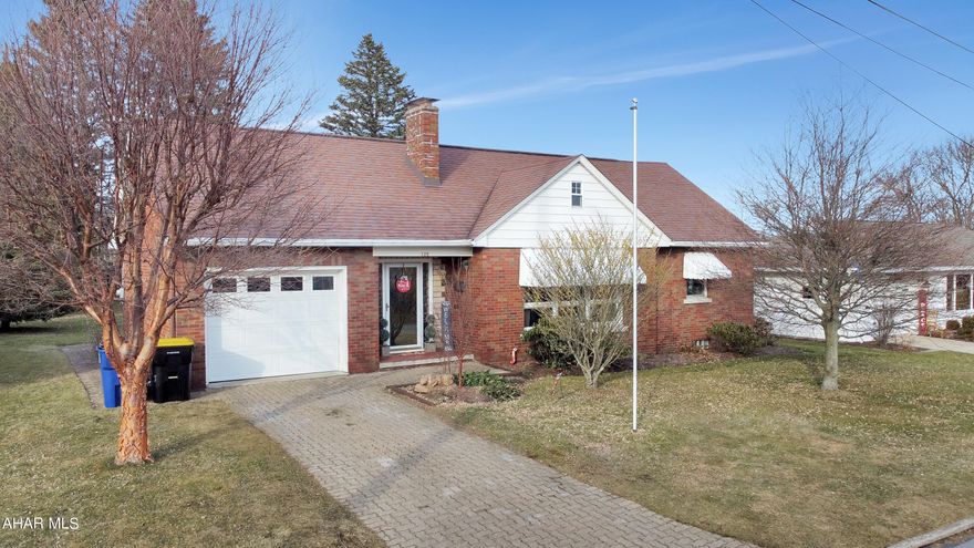 Welcome to 125 Butler Street in the beautiful borough of Ebensburg within the Central Cambria School Districts. This stunning brick home, situated on nearly a quarter of an acre, offers more space than meets the eye. The main level boasts a charming foyer, a bright & spacious living area with a cozy gas fireplace, a dining room, a stylish kitchen, a full bathroom, & two bedrooms. Upstairs, you'll find three generously sized bedrooms & a beautifully remodeled full bathroom. The basement, though unfinished, includes a full bathroom, laundry, & the potential to finish. Outside, enjoy a 1-car attached garage, off-street parking, a large private yard, a shed, a covered patio, & much more. Don't miss out—call today to learn more!