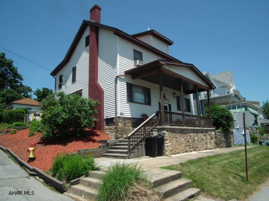 This 3-4 bedroom home has spacious room with faux finish walls, great lighting, two full baths, large living room with gas fired fireplace, dining room with laminate floors, huge kitchen with built-ins, full bath off kitchen, 1st floor laundry, all bedrooms have great space with bonus room used as walk-in closet, walk up attic for storage or additional living space. Great landscaped yard with above ground pool and covered patio for all your summer fun. 1 car garage with additional 3 car offstreet parking and fenced in yard. A must see!