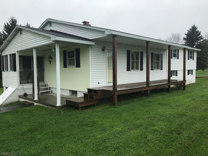 Country location, 5.11 acres gentle slope. Original structure was gutted. In 1970 most of the home was built. 2003 remodeling completed. Roof 2003, furnace 2003. Windows are combination single pane/thermopane.