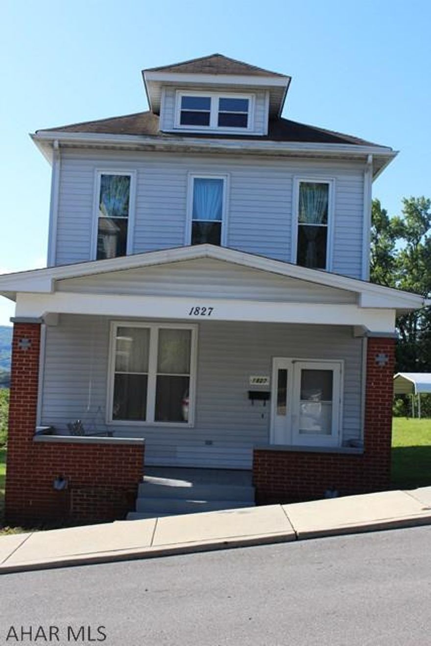 This house has many unique feature, it's a corner lot that sits on .28 acres in Altoona. A section of this land is zoned residential and/or commercial. It has new flooring and paint throughout, new front porch and back deck, 12 ft Ceilings, and a grand entrance. This house is small animal friendly, it has space under the stairs to either keep your cat/ small dog bed or you can keep the litter box there, inside cubby all is set up for a  whisper fan to be installed.  Alley behind house is plowed by the city in the winter. Awning on property to park motorcycles or vehicles. This house is a must see!