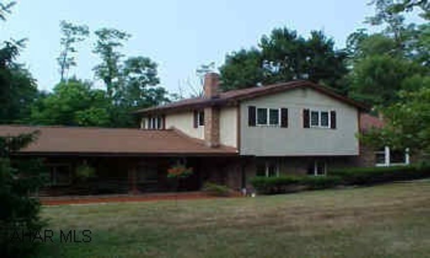 Immaculate split level-3-tri-level-private drive- no traffic- great for kids-quiet-survey on file. Terrific tri-level, large rooms, Hollidaysburg. Schools, great private deck, covered with sky lights, keyless entry, new appliances, fenced yard, work bench in garage, programmable thermostat, new condensing unit, updated electric on well.