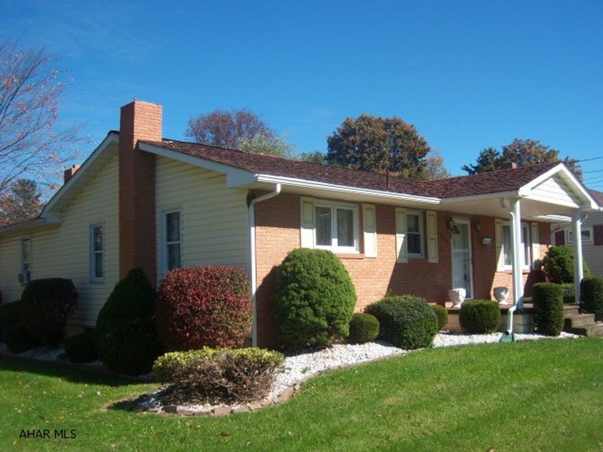 Affordable one floor living, attractive brick/vinyl ranch, w/ supplement heating system-coal wood burner, nicely maintained hardwood floors, ceramic tile bath w/shower enclosure, newer windows & doors, screened back porch. Nice big 2 car garage. Beautiful level lot