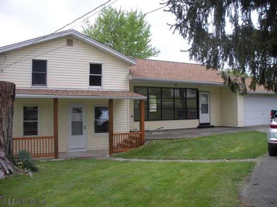 Nicely maintained 3 bedroom, 1.5 bath home in Hollidaysburg school district. This home sits on .6 of an acre and has a nice rear deck and new roof installed 2016. The living room has hardwood floors and a large picture window. The whole house has been freshly painted and has all new carpet. Main floor laundry and full bath. There is a new water treatment system and a new well tank. 2 car garage for lots of storage. This home includes a 1 year AHS warranty.