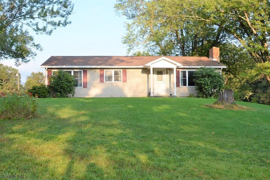 Recently updated 3 Bedroom, 1 Bath single story home with 10+/- acres in the country. This home offers a nice layout with an eat-in kitchen, fireplace, sun room, and much more. The Large sun room off the back of the house offers nice views of the property and countryside. The property is mostly wooded with some open area around the home and small barn/shed. Easy access to I-70, I-68, & PA Turnpike.