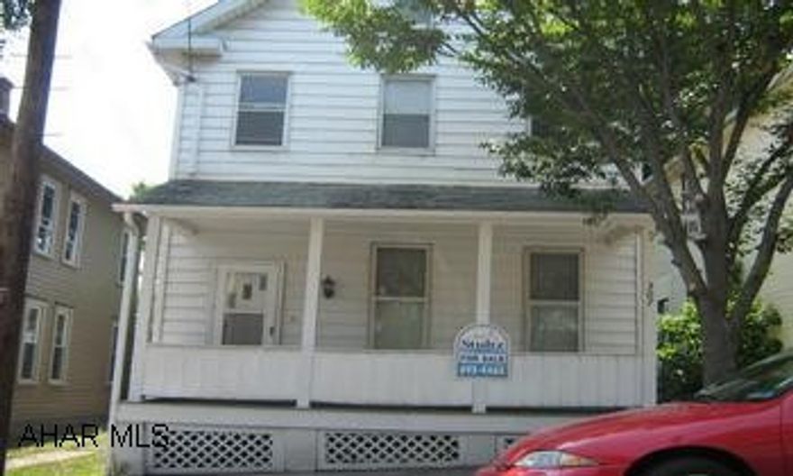 2 story frame home, 3 bedrooms,1 bath, living room & dining room.