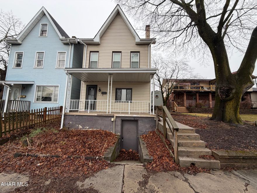 This move in ready well maintained 4 bedroom, one and a half bath is spacious and conveniently located in the East End are of Altoona
Kitchen offers plenty of cabinet space and laundry on the first floor. Second floor offers 3 bedrooms and 1 full bath. Attic has been converted to a 4th bedroom but does not have heat or A/C! Rest of house has central air. Off street parking and spacious fenced in yard